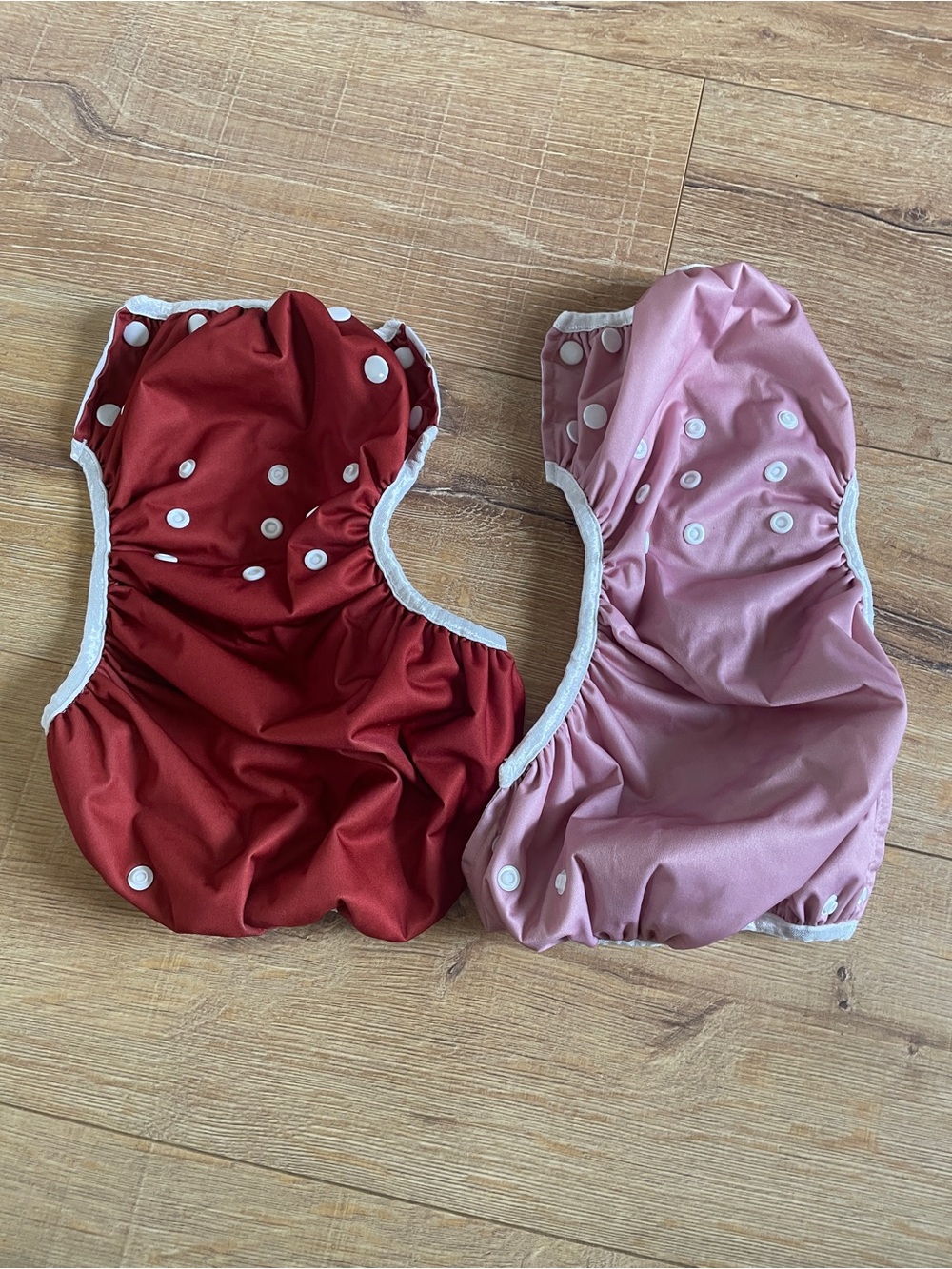 Source Unknown Reusable Diaper Covers in Red & Pink Polka Dot